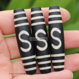 57mm Tibet Dzi Agate Beads Lucky Symbol Amulet DIY Jewelry Making