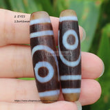 Ancient Tibet Dzi Agate Beads Lucky Symbol Amulet