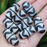 Ancient Tibet Dzi Agate Beads 13x28mm Lucky Symbol Amulet DIY Jewelry Making