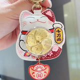 Cat Model Keychain Figure Amulet Bag Decor Accessory Present