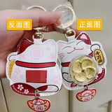 Cat Model Keychain Figure Amulet Bag Decor Accessory Present