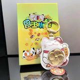 Cat Model Keychain Figure Amulet Bag Decor Accessory Present