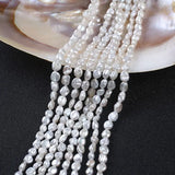 6-7mm AA Loose Keshi Freshwater Pearl Strand