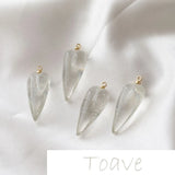 Peach Heart Love Resin Water Droplets DIY Earrings Accessories
