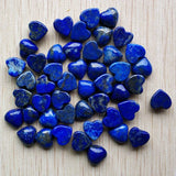 Lapis Lazuli Heart Shape Cabochons Beads 10mm 30pcs