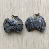 Natural ShimmerStone Bat Charms Pendant for Necklaces 8pcs/lot