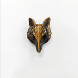 Natural Stone Carved Fox Shape Pendants for Necklace Jewelry Making 2pcs/lot