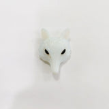 Natural Stone Carved Fox Shape Pendants for Necklace Jewelry Making 2pcs/lot