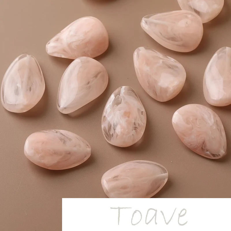 Resin Water Drop Smudge Beads DIY Accessories