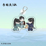 Li Lianhua Anime KeyChain Lotus Casebook Men Women Figure Acrylic Keyring