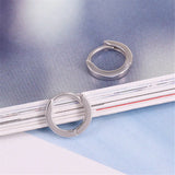925 Sterling Silver Round Clip Earrings - Simple & Elegant Women's Jewelry