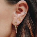 925 Sterling Drop Earrings Colorful Tassel Pendant Party Jewelry