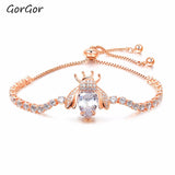 GorGor Adjustable Micro-inlaid Zircon Women Bracelet