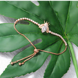 GorGor Adjustable Micro-inlaid Zircon Women Bracelet
