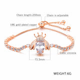 GorGor Adjustable Micro-inlaid Zircon Women Bracelet