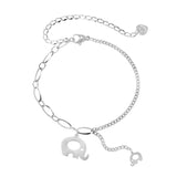 GorGor Elephant Stitching Titanium Steel Bracelet for Couple