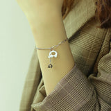 GorGor Elephant Stitching Titanium Steel Bracelet for Couple