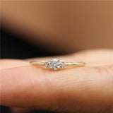 Copper Zirconia Wedding Bands Engagement Jewelry
