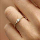 Copper Zirconia Wedding Bands Engagement Jewelry