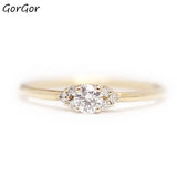 Copper Zirconia Wedding Bands Engagement Jewelry