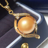 9-10mm Tahitian Pearl Bad Pendant 925s