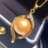 9-10mm Tahitian Pearl Bad Pendant 925s