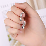 925 Silver Shell Starfish Pendant Earrings Retro Wedding Jewelry