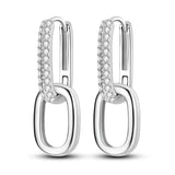 925 Sterling Silver Double Ring Closet Pav Women's Jewelry