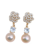 AAAA 10-11mm South Sea Pearl Stud Earrings 925s
