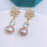 AAAA 10-11mm South Sea Pearl Stud Earrings 925s
