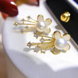 AAAA 8mm South Sea Pearl Stud Earrings 925s