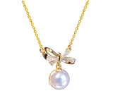 AAAA 9-10mm South Sea Pearl Pendant Necklace Set