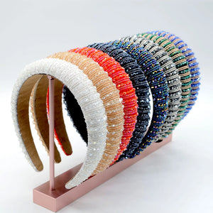 Baroque Crystal Headband Colorful Rhinestone Hair Band