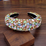Baroque Crystal Crown Headband Bohemian Tiara Hairband Wedding