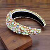 Baroque Crystal Crown Headband Bohemian Tiara Hairband Wedding