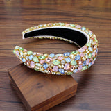 Baroque Crystal Crown Headband Bohemian Tiara Hairband Wedding