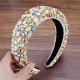 Baroque Crystal Crown Headband Bohemian Tiara Hairband Wedding