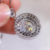 Bridal Wedding Necklace Cubic Zirconia Pendant Women's Neck Accessories