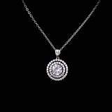 Bridal Wedding Necklace Cubic Zirconia Pendant Women's Neck Accessories