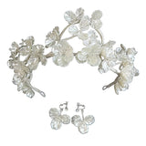 Royal Wedding Tiara Crowns with Earring Crystal Headbands