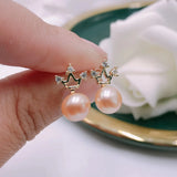 AAAA 9-10mm South Sea Pearl Stud Earrings