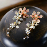 Leaves Brides Ear clip Evening Earrings