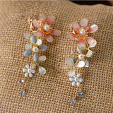 Leaves Brides Ear clip Evening Earrings