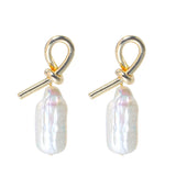Stunning 10-15mm South Sea Baroque Pearl Earrings