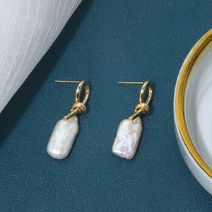 Stunning 10-15mm South Sea Baroque Pearl Earrings