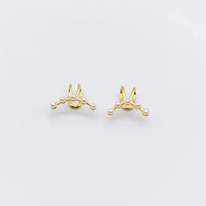 Pearl Clip Earrings for Women Sweet Jewelry Wedding Accessories