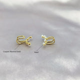 Pearl Clip Earrings for Women Sweet Jewelry Wedding Accessories