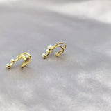 Pearl Clip Earrings for Women Sweet Jewelry Wedding Accessories