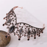 Purple Crystal Queen Tiara Crown Head Accessories