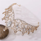 Purple Crystal Queen Tiara Crown Head Accessories